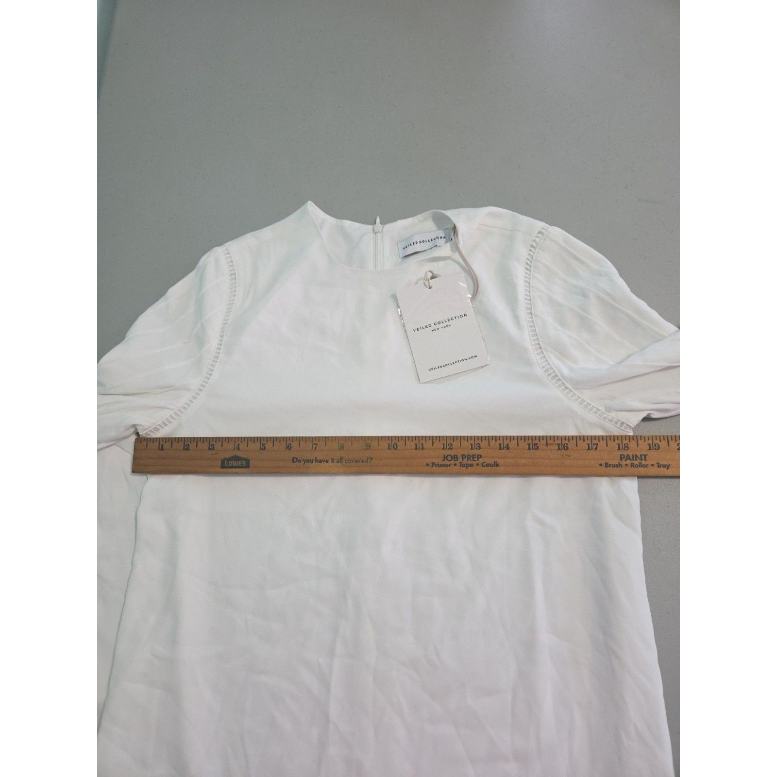 Veiled Collection Maryam Top White Kimono Sleeve Small New With Tags — image 3 of 5